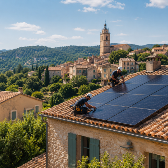 Installation de panneaux solaires au Luc dans le Var par TST Énergie