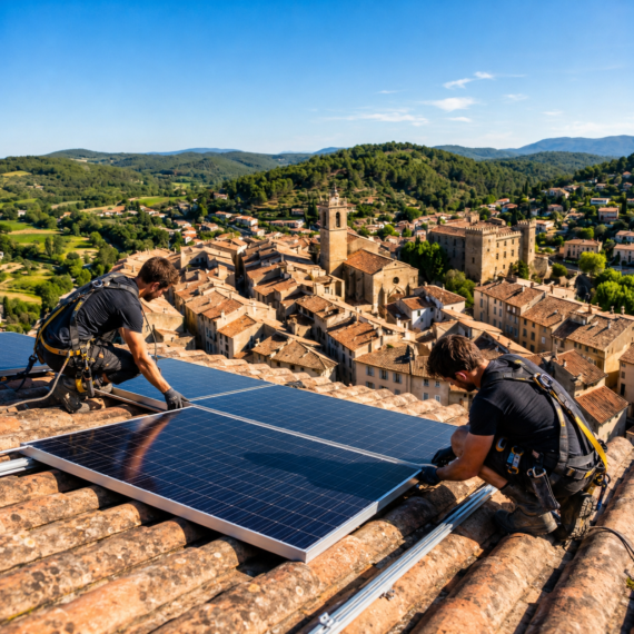 Installation de panneaux solaires à Brignoles dans le Var par TST Énergie