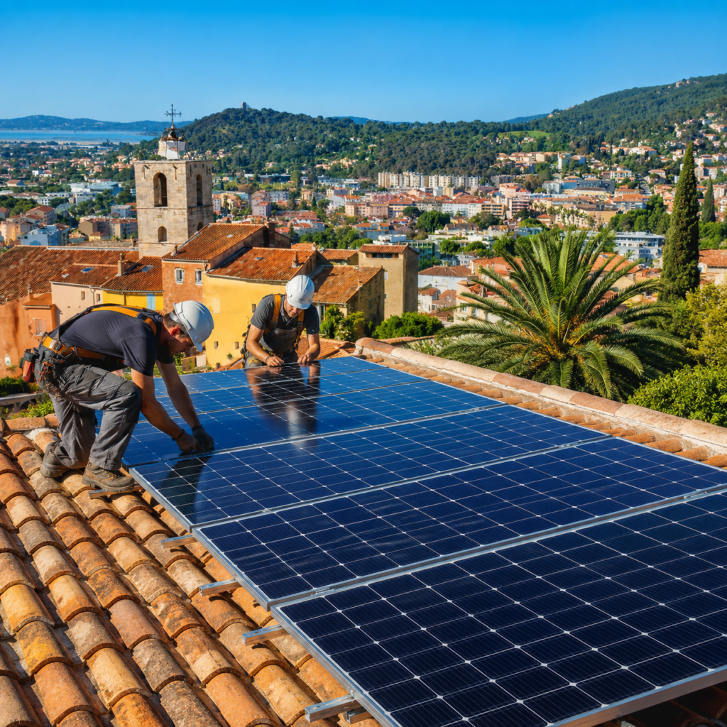 Installation de panneaux solaires à Hyères dans le Var par TST Énergie