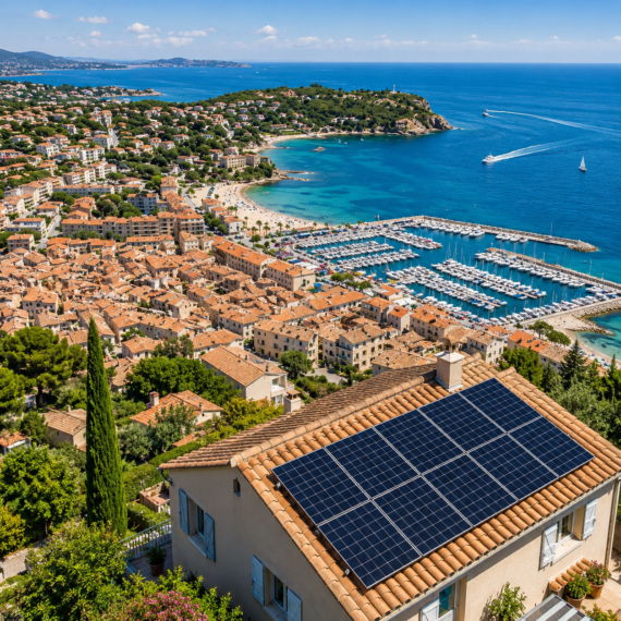 Installation de panneaux solaires à Six-Fours dans le Var par TST Énergie