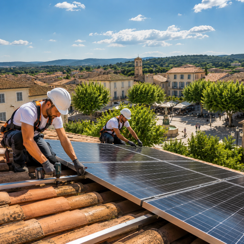 Installation de panneaux solaires à Vidauban dans le Var par TST Énergie