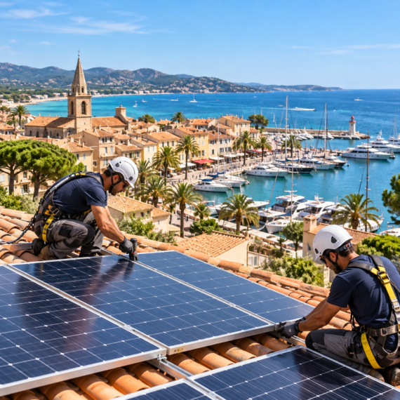 Installation de panneaux solaires à Fréjus dans le Var par TST Énergie